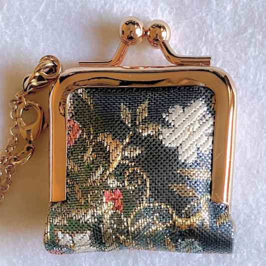 Obi Clasp Purse (Blue-green)