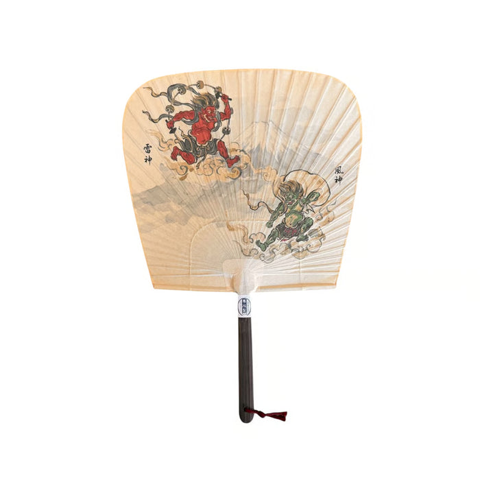 Uchiwa Fan (Square Shape) - Wind & Thunder Gods