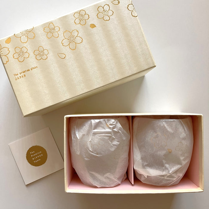 Premium Sakura Glass Pair Set