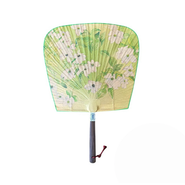 Uchiwa Fan (Square Shape) - Floral Pattern