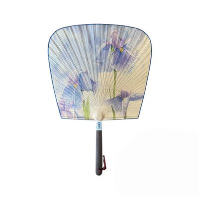 Uchiwa Fan (Square Shape) - Floral Pattern