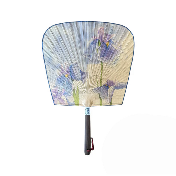Uchiwa Fan (Square Shape) - Floral Pattern